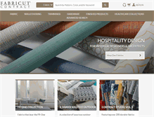Tablet Screenshot of fabricutcontract.com